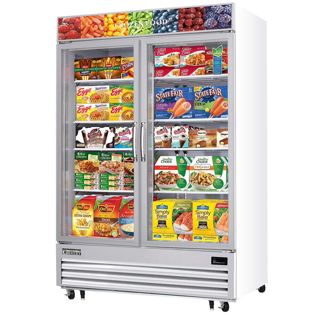 Everest 2 Glass Door Freezer, 48 cu ft Model EMGF48