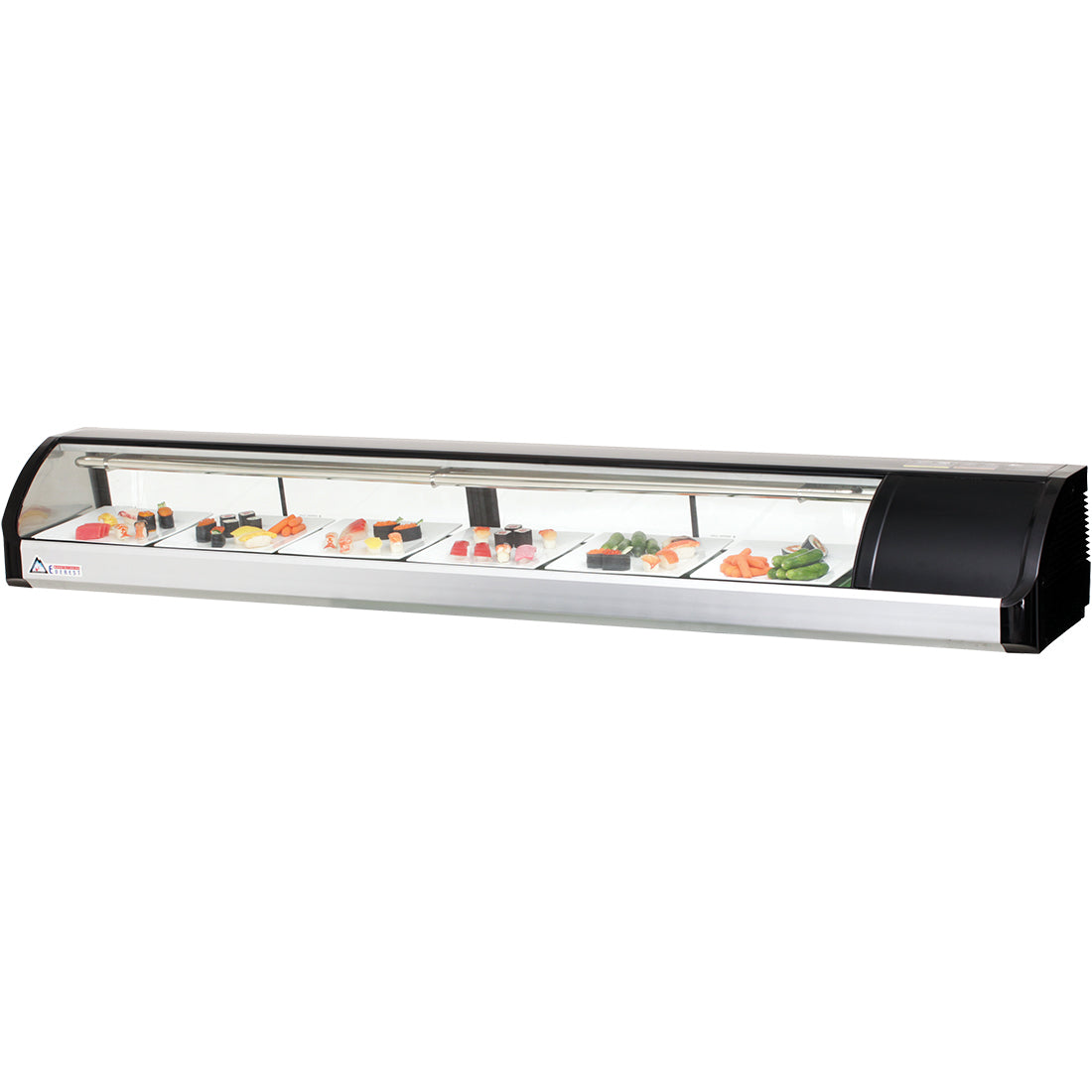 Everest 7ft Self Contained Countertop Refrigerated Display Case - Right Comp Mount Model ESC83R