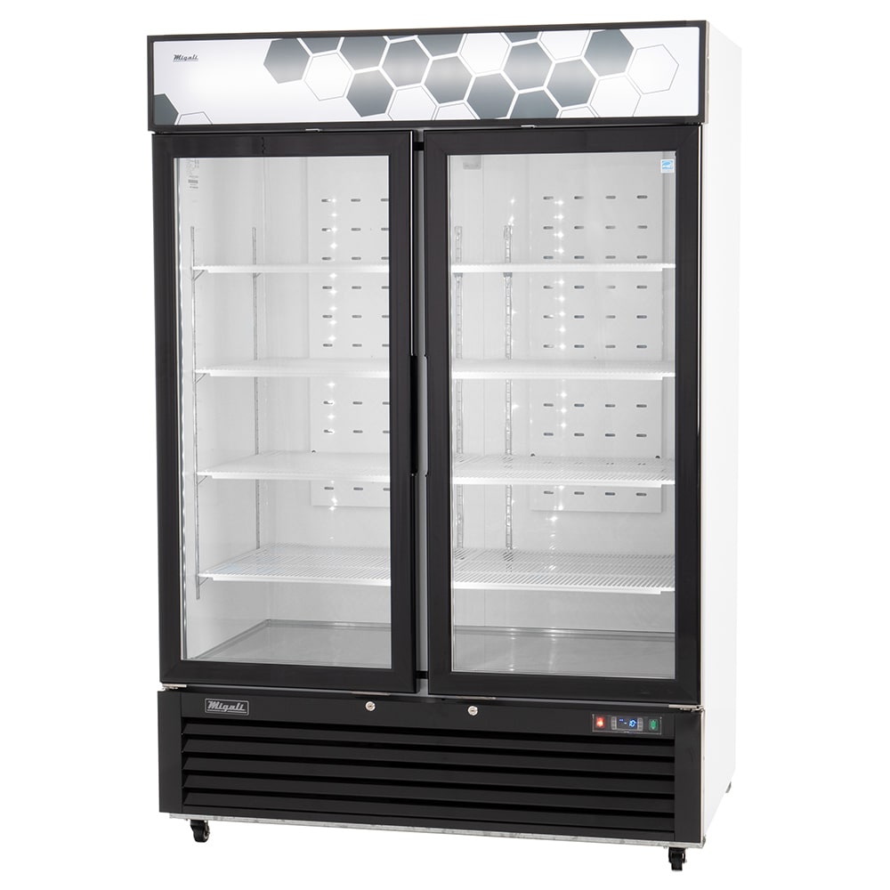 Migali Competitor Series Freezer Merchandiser, reach-in, 54-1/4” W, 49.0 cu. ft. capacity, (2) hinged glass doors