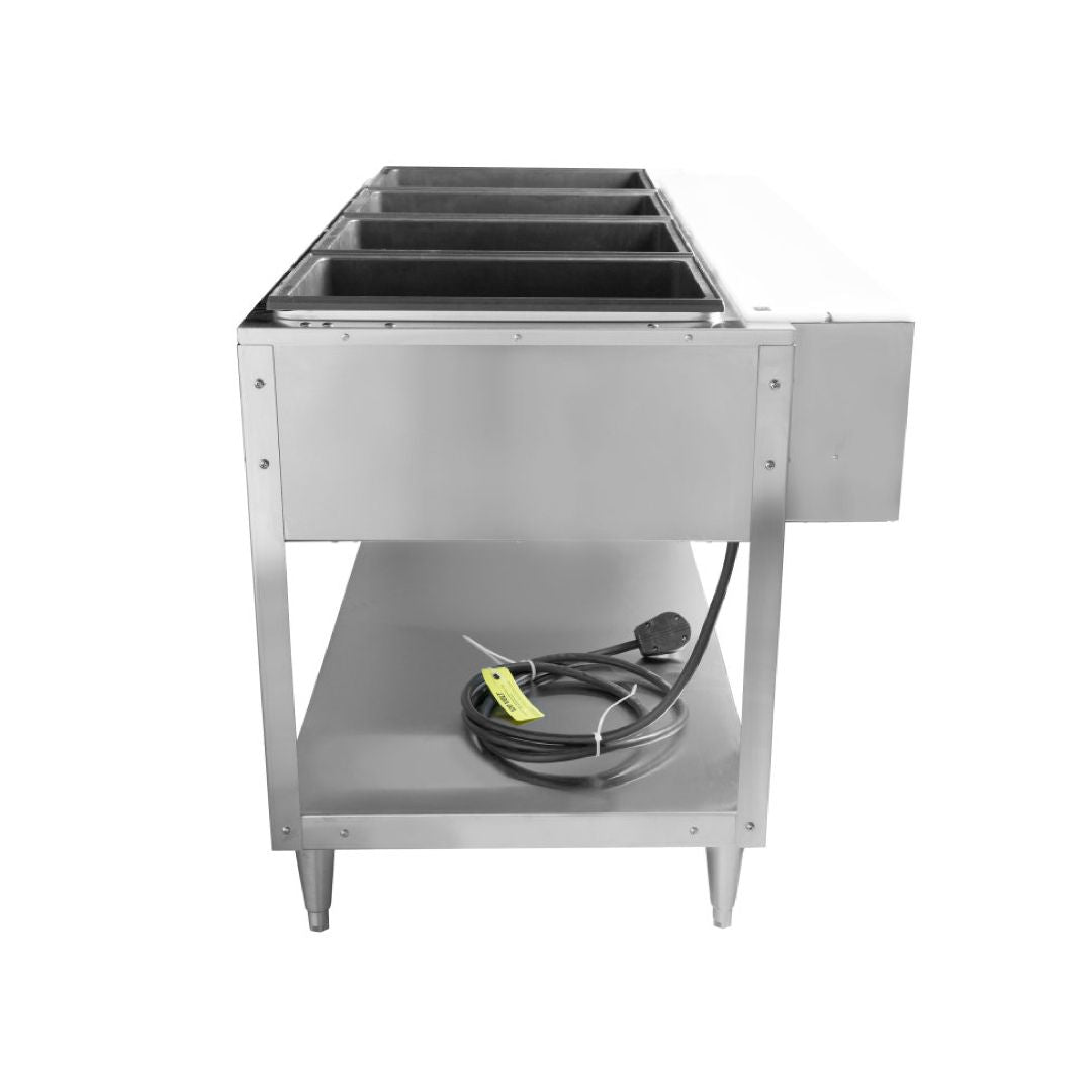 Vollrath 120-volt 2800-watt four-well Servewell® stainless steel hot-food table 38104