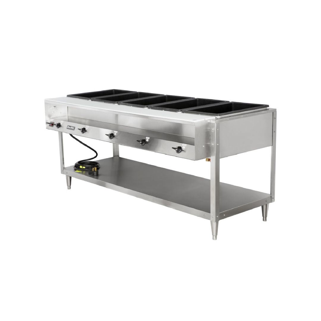 Vollrath 120-volt 3500-watt five-well Servewell® stainless steel hot-food table 38105