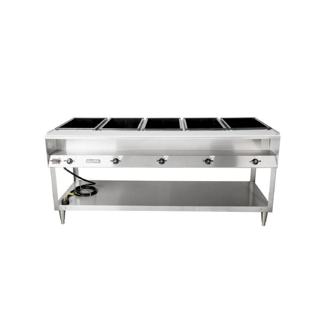 Vollrath 120-volt 3500-watt five-well Servewell® stainless steel hot-food table 38105