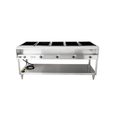 Vollrath 120-volt 3500-watt five-well Servewell® stainless steel hot-food table 38105