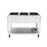 Vollrath 120-volt 1440-watt three-well Servewell® SL streamlined stainless steel hot-food table 38203