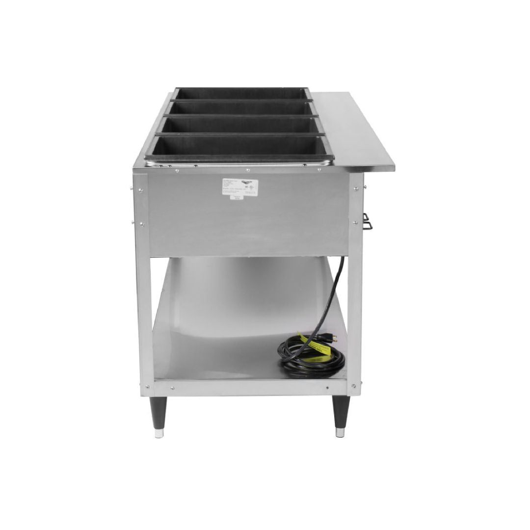 Vollrath 120-volt 1920-watt four-well Servewell® SL streamlined stainless steel hot-food table 38204