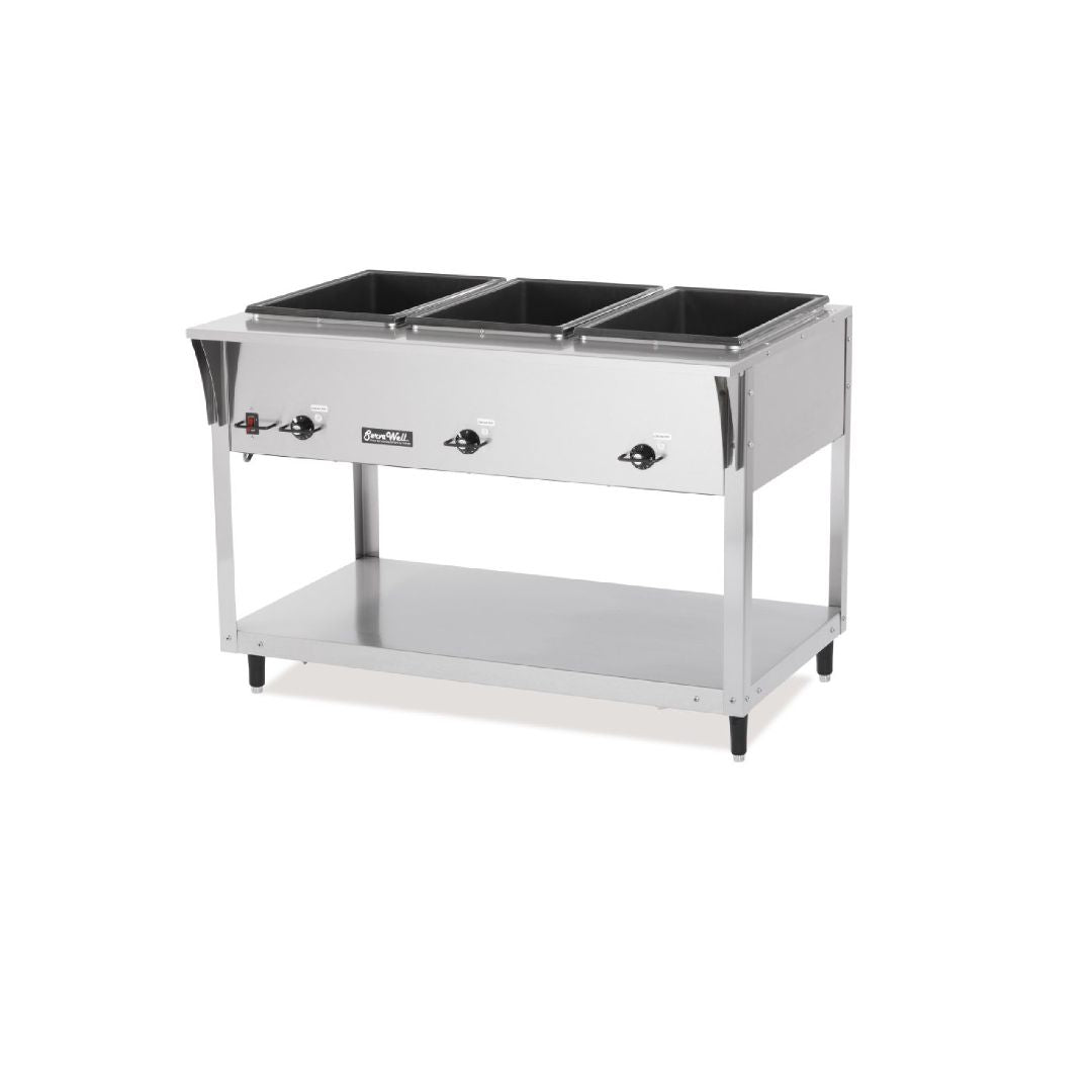 Vollrath 120-volt 2400-watt five-well Servewell® SL streamlined stainless steel hot-food table 38205