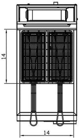 Migali Competitor Series Fryer, liquid propane gas, floor model, 15.6" W, 40 lb oil tank