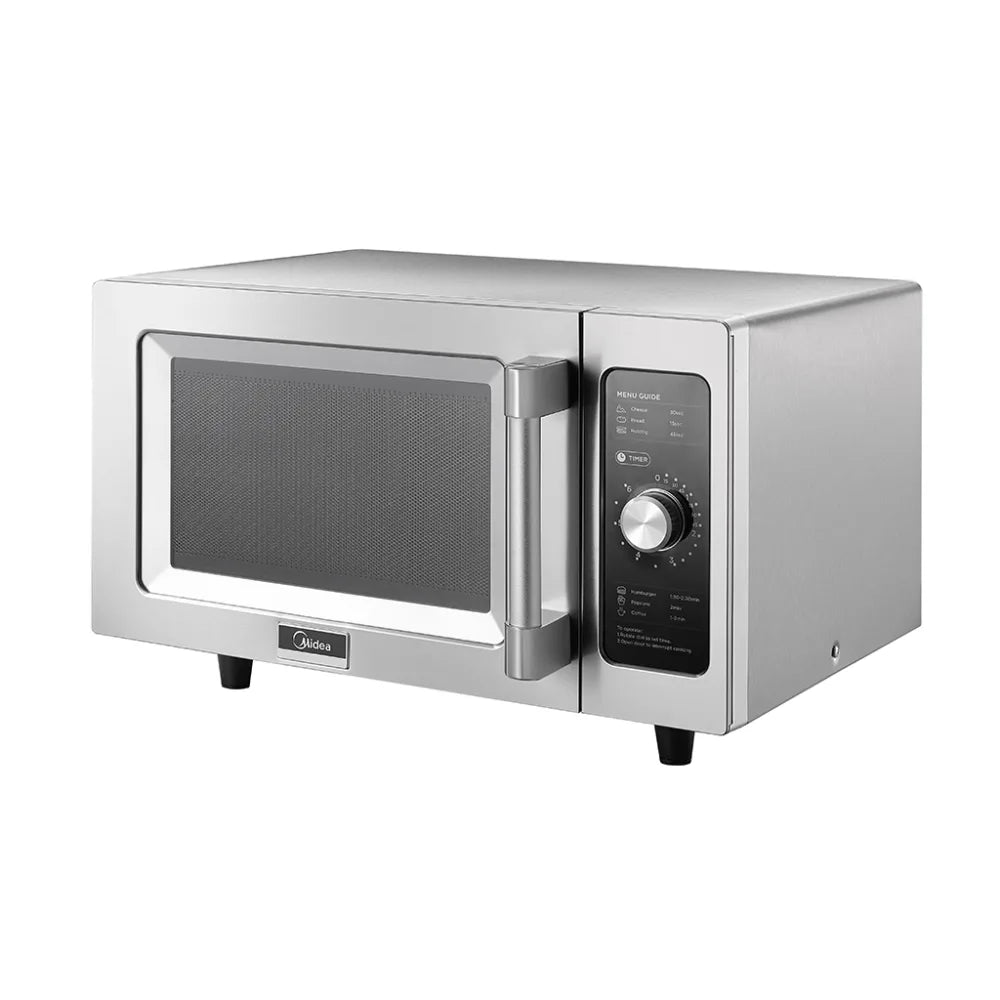 Midea 1025F0A 1000w Commercial Microwave with Dial Control, 120v