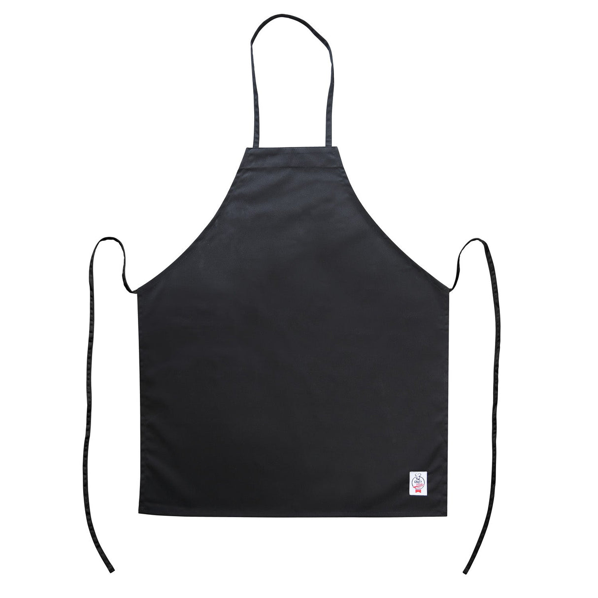 Chef's Pride Apron Bib Full Length w/o Pocket Black