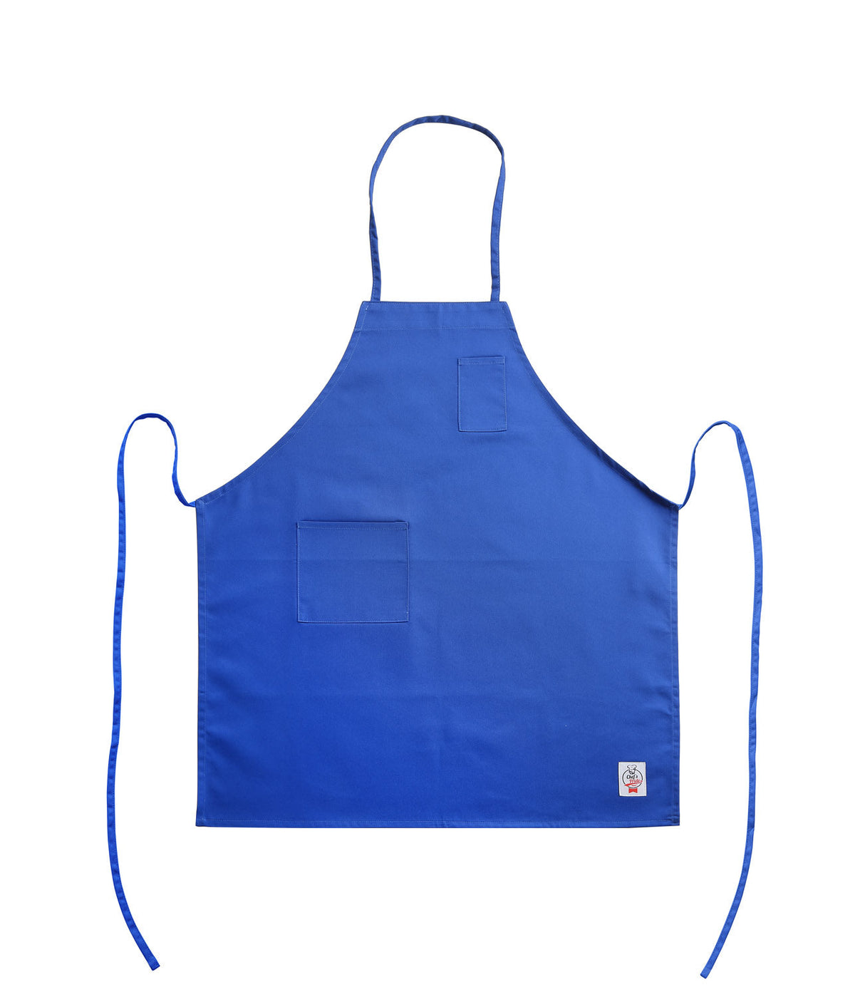 Chef's Pride Apron Bib Full Length w/ Pocket Blue