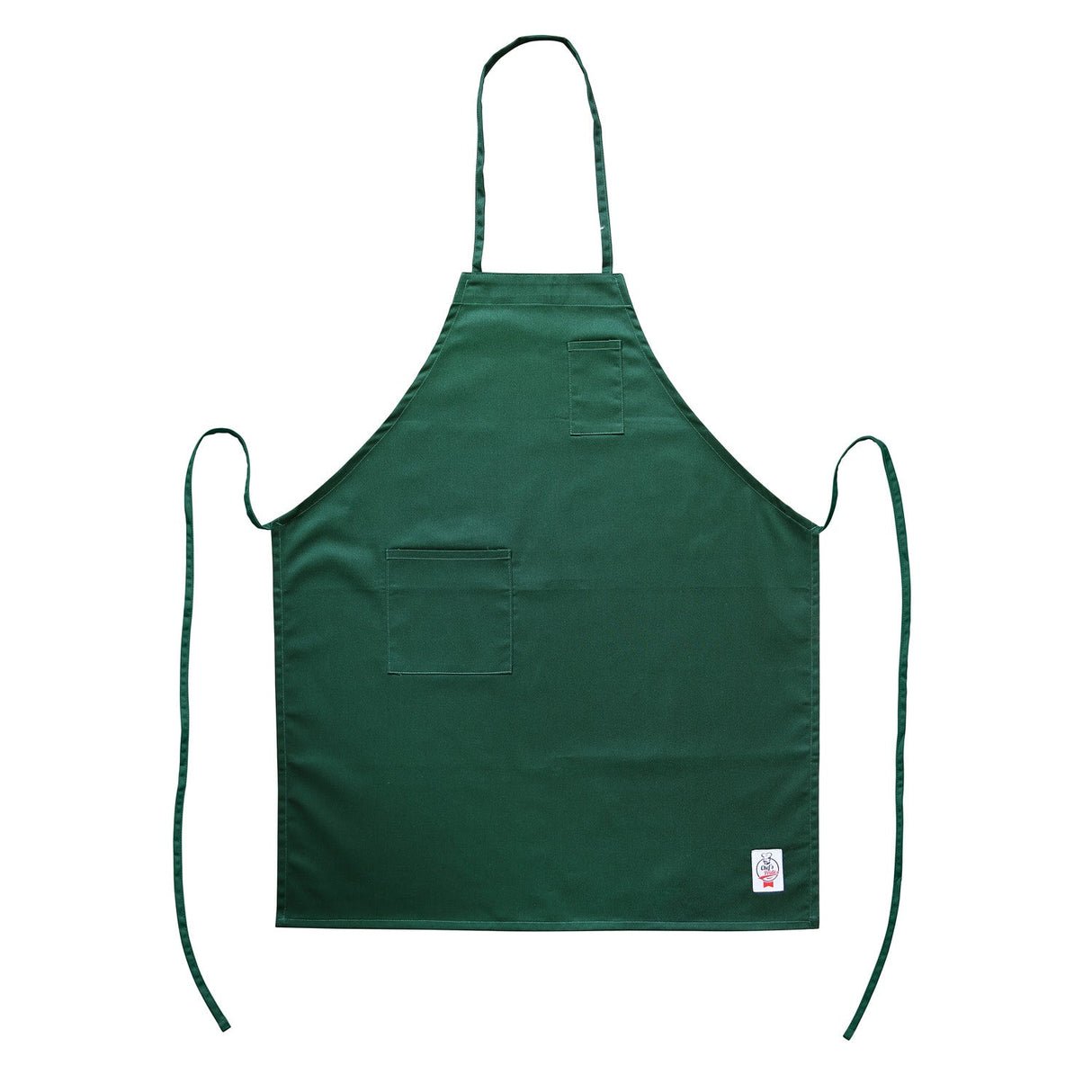 Chef's Pride Apron Bib Full Length w/ Pocket Green