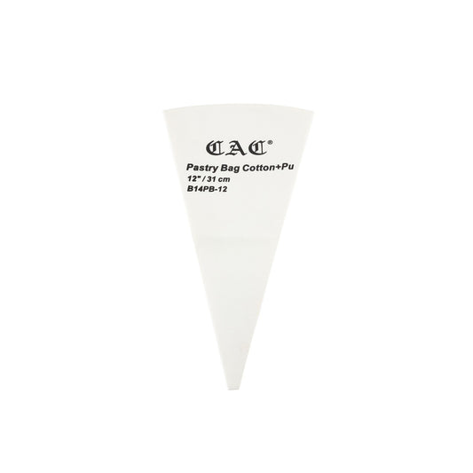 Pastry Bag PU-Lined Cotton 12"