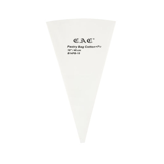 Pastry Bag PU-Lined Cotton 18"