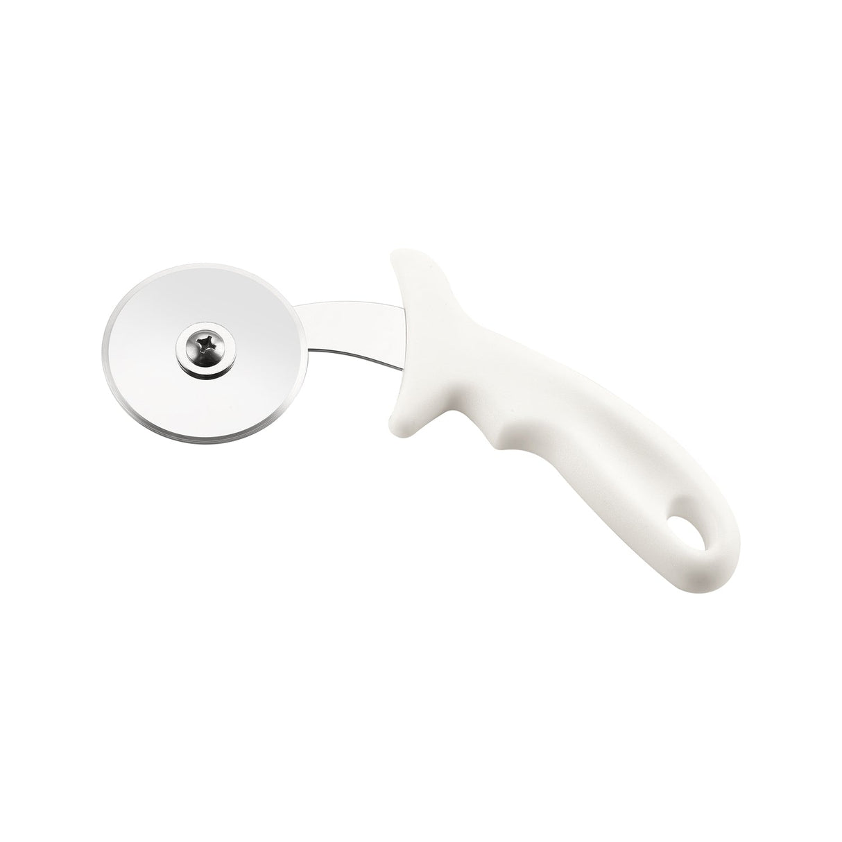 Pizza Cutter W/ White Hdl 2-1/2"Dia