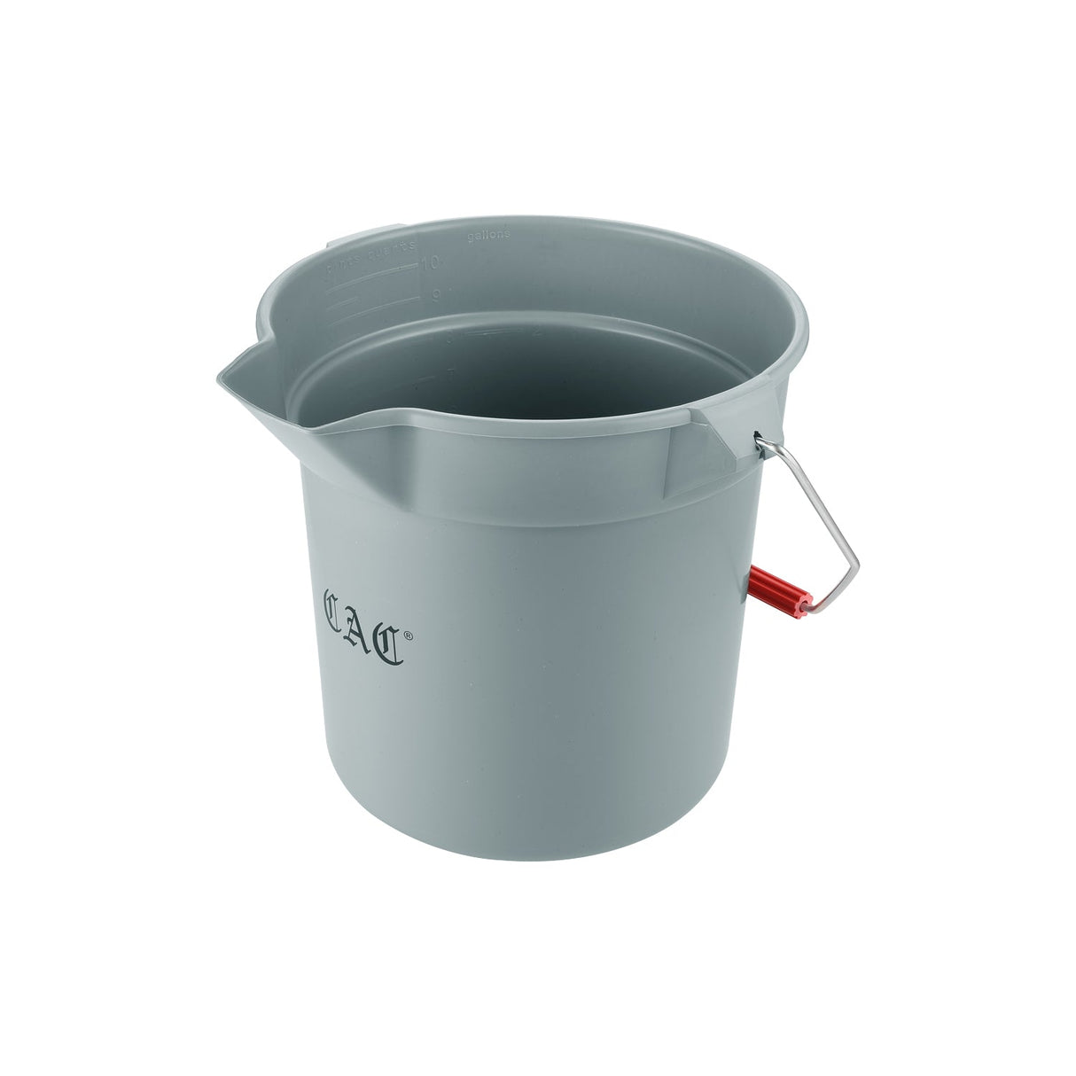 Bucket Round Poly Gray 10QT