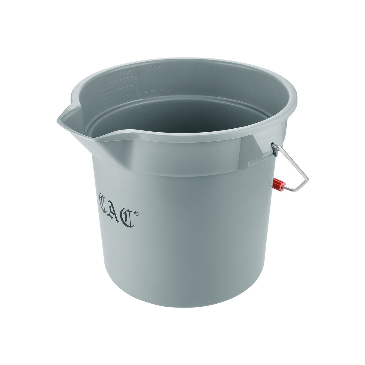 Bucket Round Poly Gray 14QT