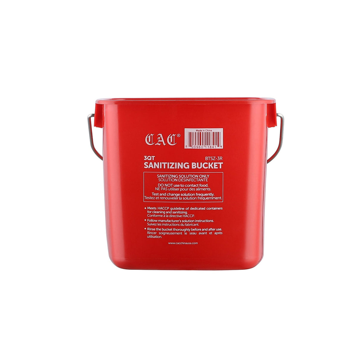 Bucket Sanitizing Red 3QT