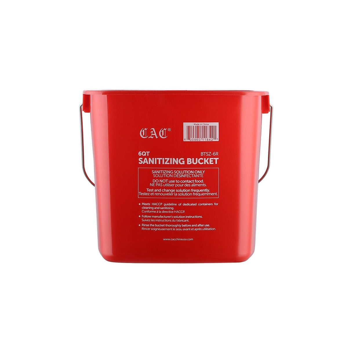 Bucket Sanitizing Red 6QT