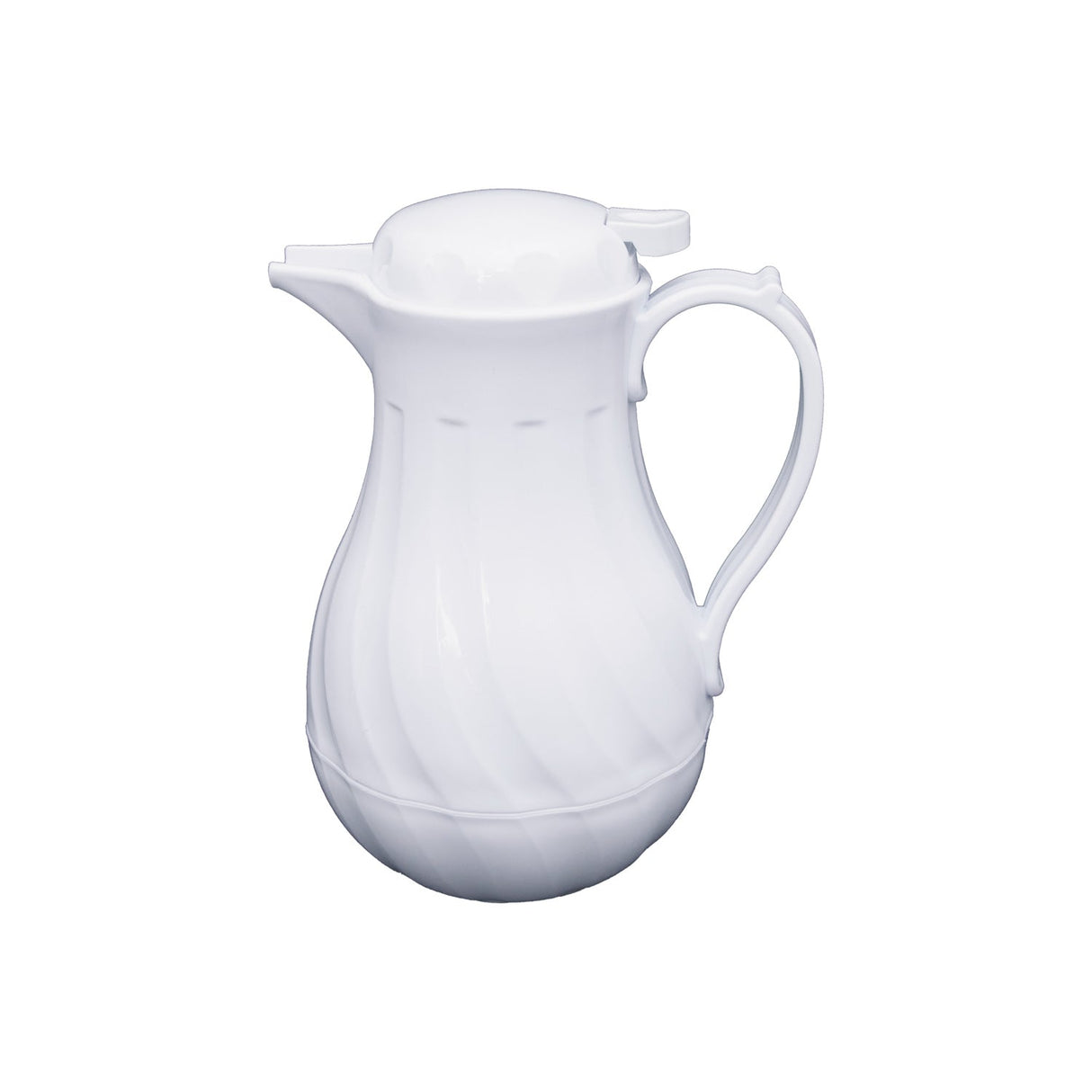 Beverage Server Swirl Insulated White 42oz