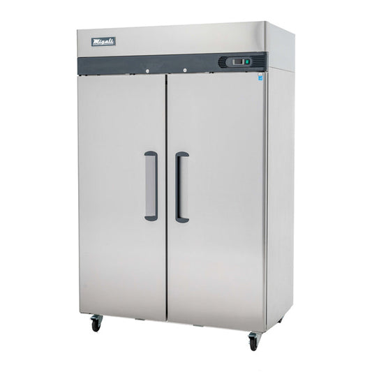 Migali Competitor Series Refrigerator, reach-in, 51.7" W, 49.0 cu. ft. capacity, (2) solid hinged doors
