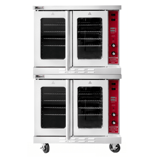 Migali Double Deck Full Size Liquid Propane Convection Oven - 92,000 BTU Model C-CO2-LP