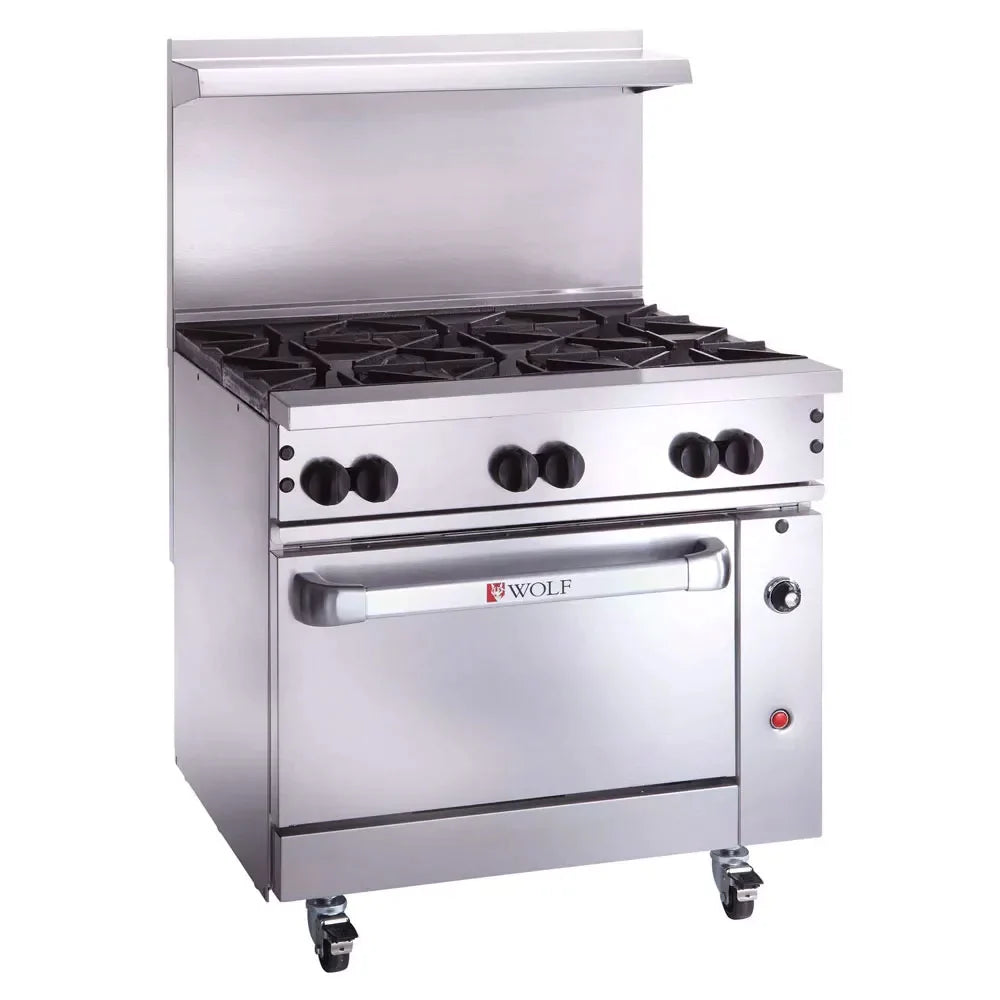 Wolf C36C-6B 36" 6 Burner Gas Range w/ Convection Oven, Liquid Propane