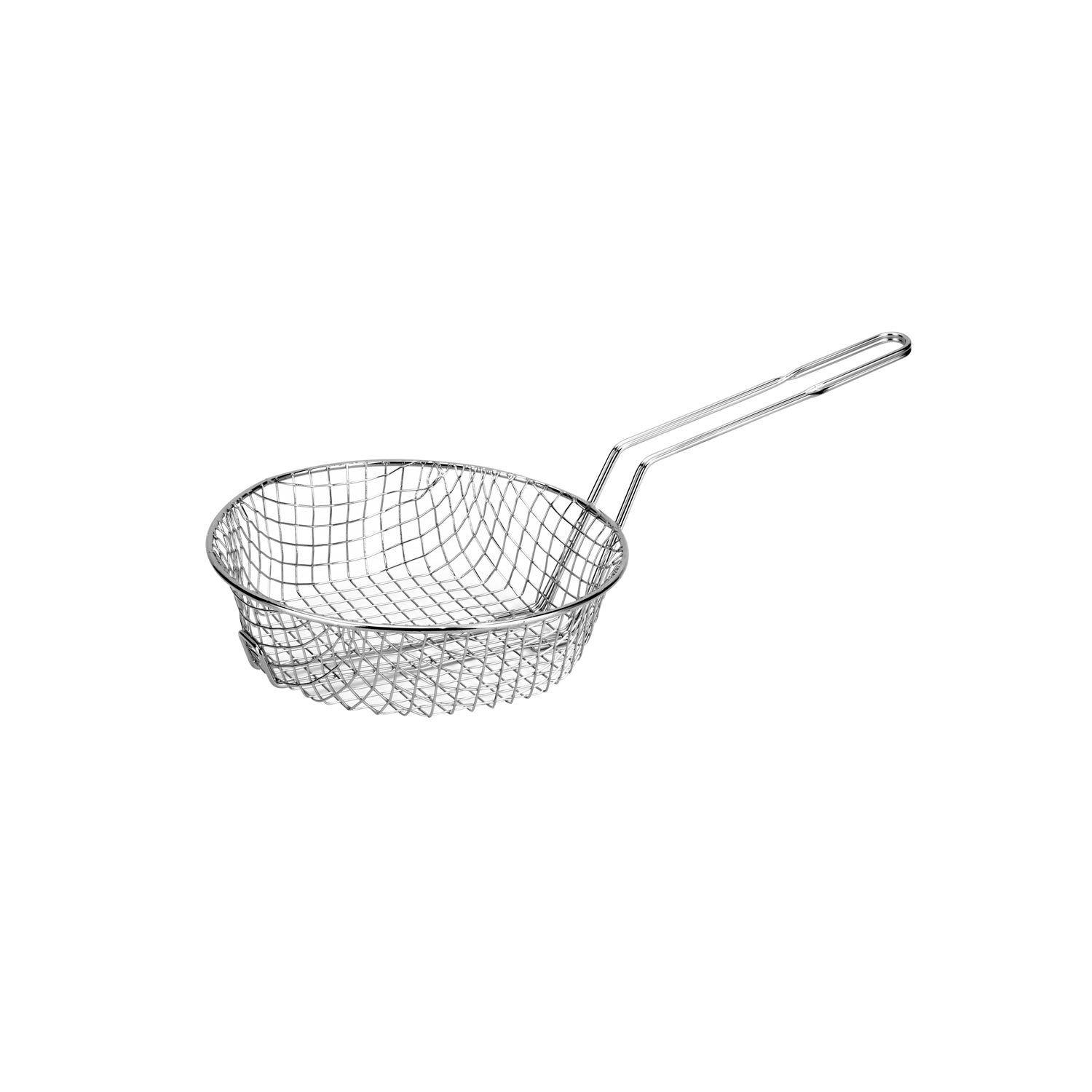 Culinary/Breading Basket Nickel-Plt Coarse Mesh 8"Dia