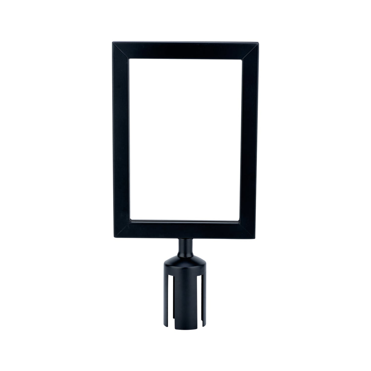 Frame Stanchion Sign Metal Black