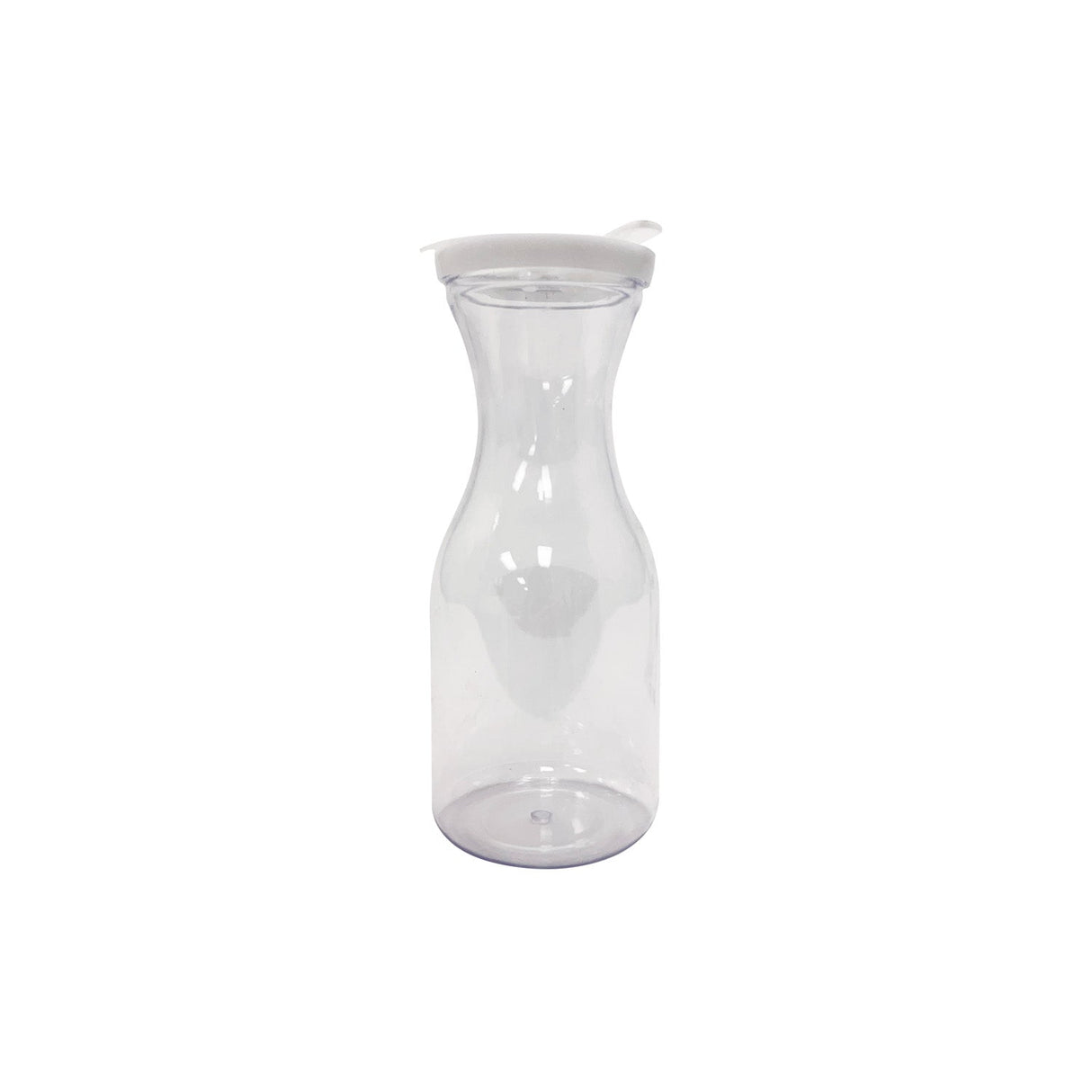 Decanter Beverage Plastic W/ Cover Clear 0.5QT