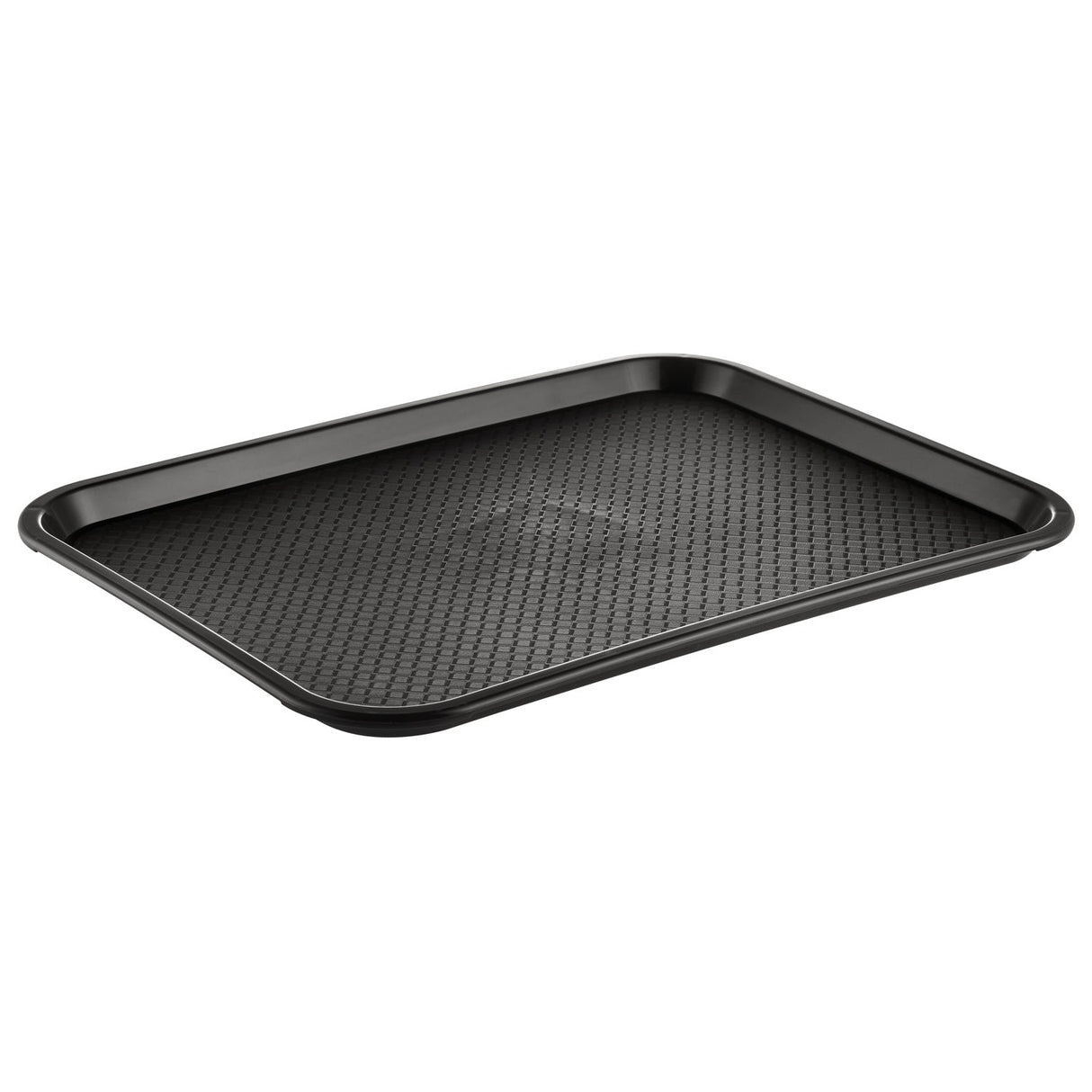 Tray PP Fast Food/Cafeteria Black 16x12"