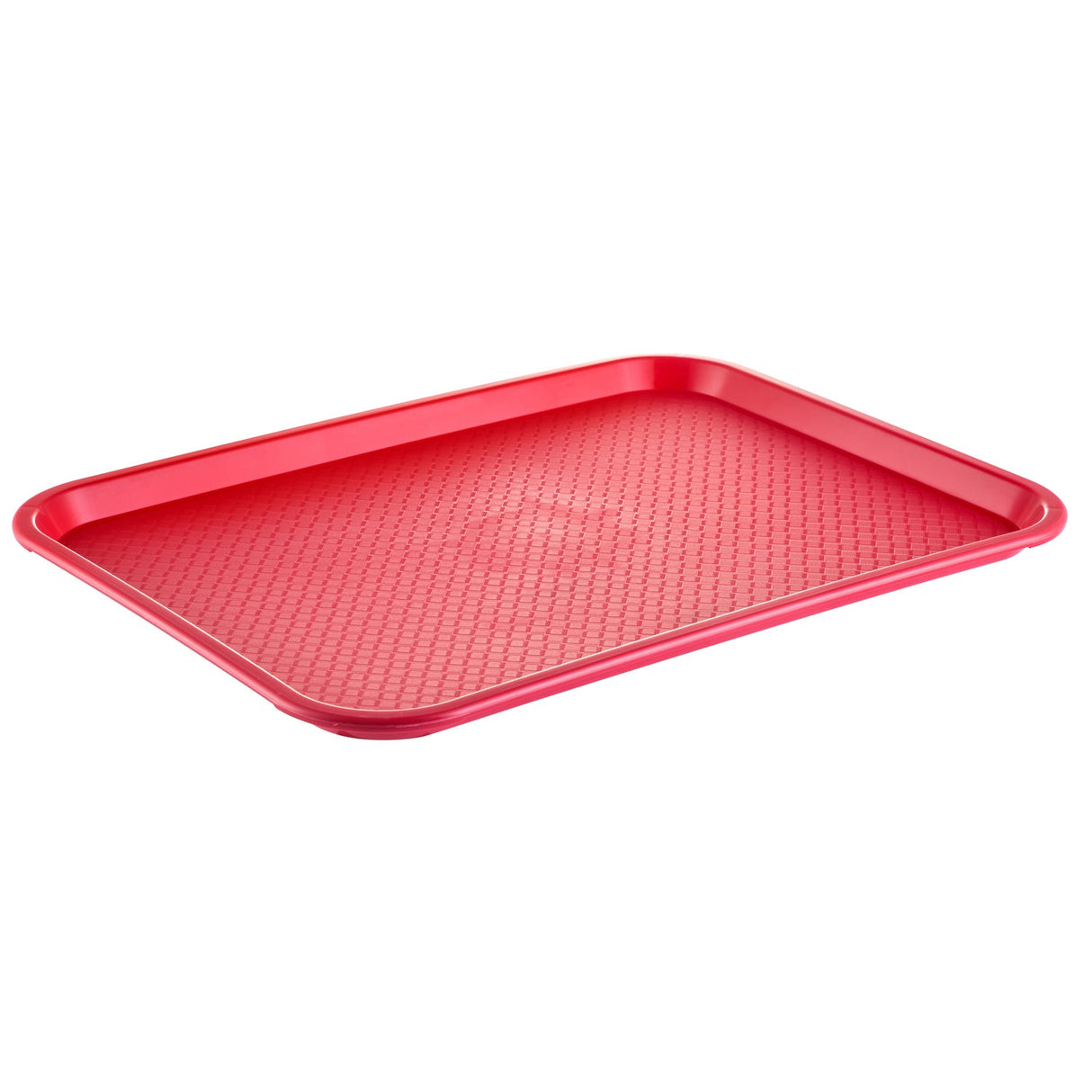 Tray PP Fast Food/Cafeteria Red 16x12"