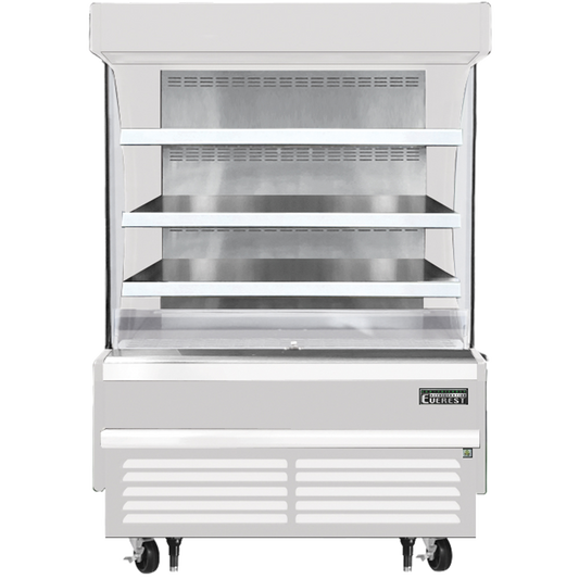 Everest Vertical Open Air Merchandiser, 48" Length, 28 3/8" Depth, 60 1/8" Height - White Exterior Model EOMV-48-W-28-S
