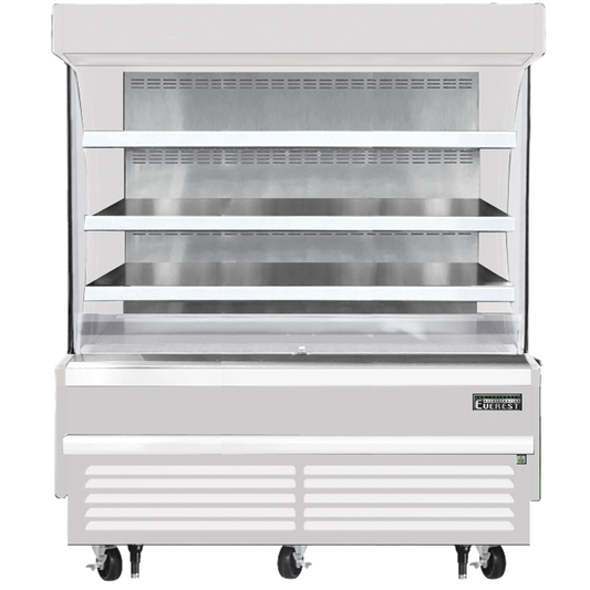 Everest Vertical Open Air Merchandiser, 60" Length, 28 3/8" Depth, 60 1/8" Height - White Exterior Model EOMV-60-W-28-S