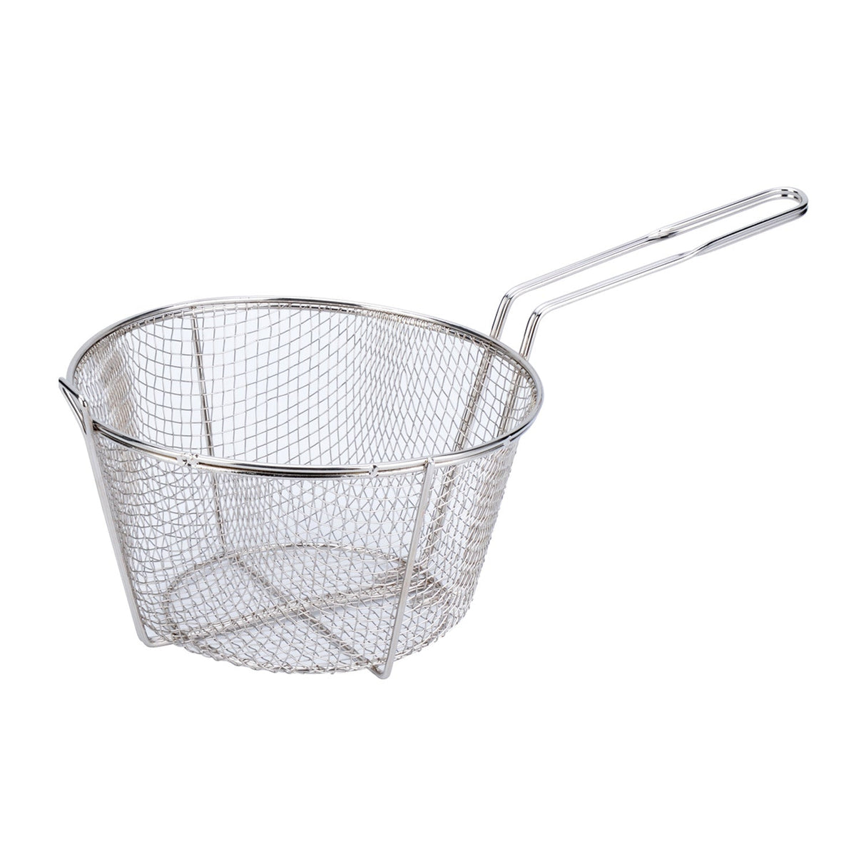 Fry Basket Nickel-Plt 1/4" Mesh 8-1/2"Dia