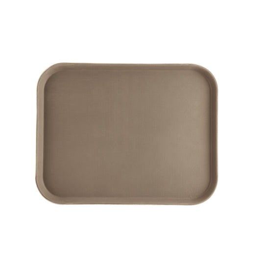 Tray Fiberglass Rect. Brown 18x14"