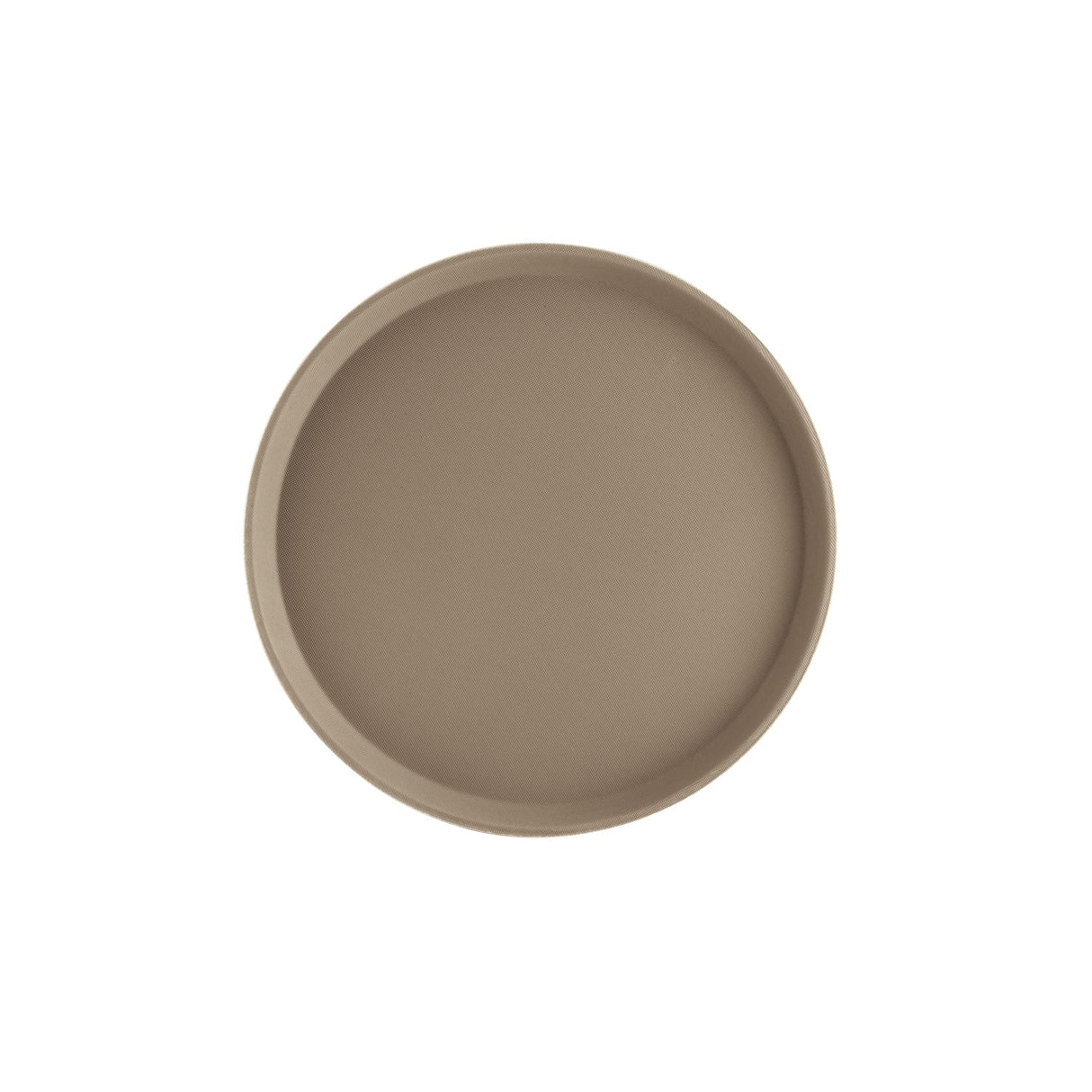 Tray Fiberglass Round Brown 11"Dia