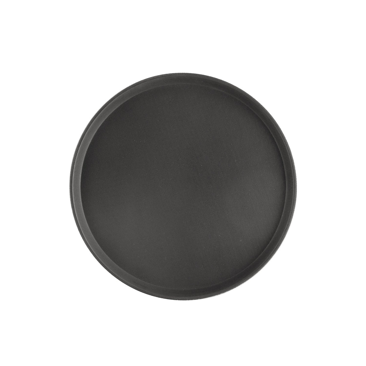 Tray Fiberglass Round Black 16"Dia