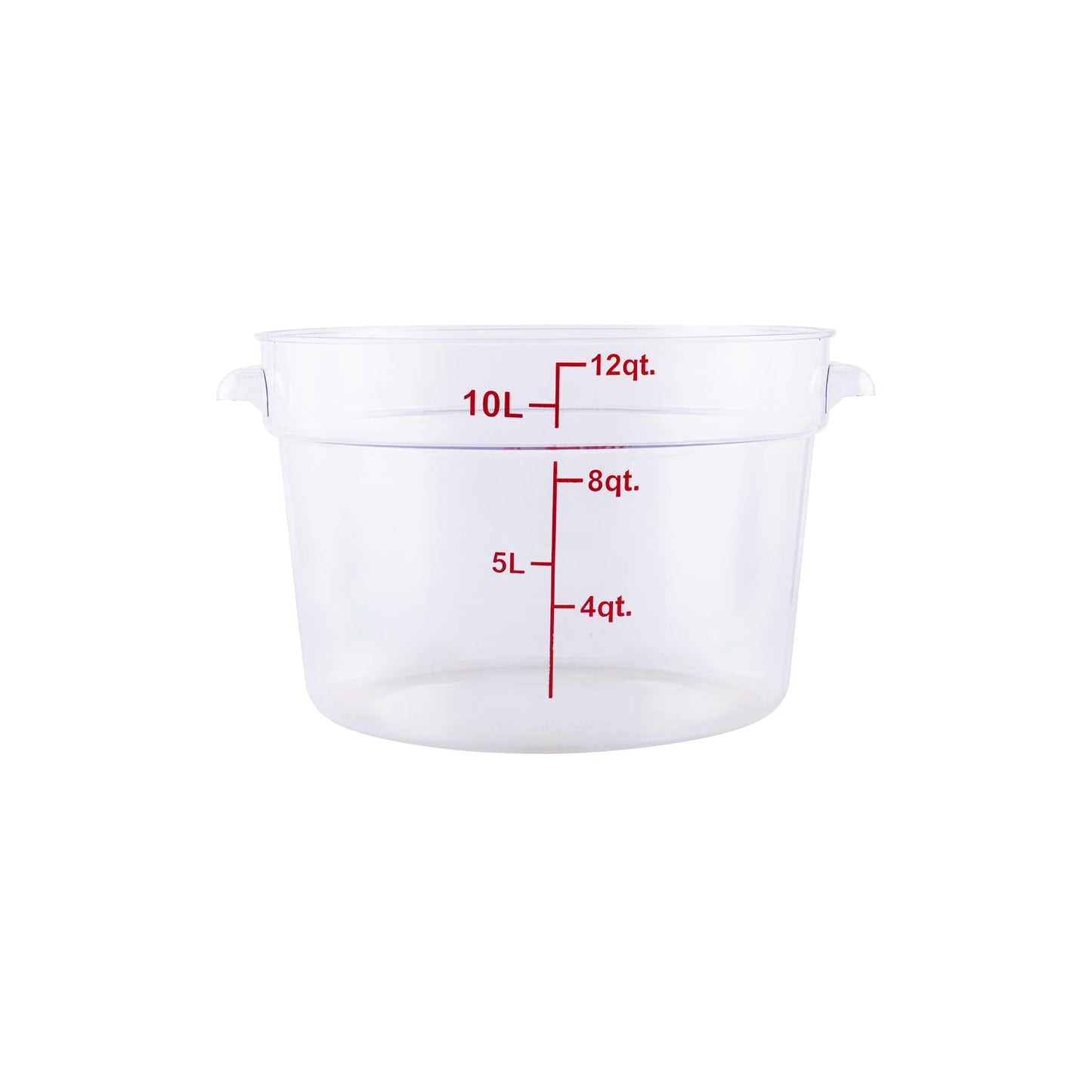 Food Storage Container Round PC Clear 12QT