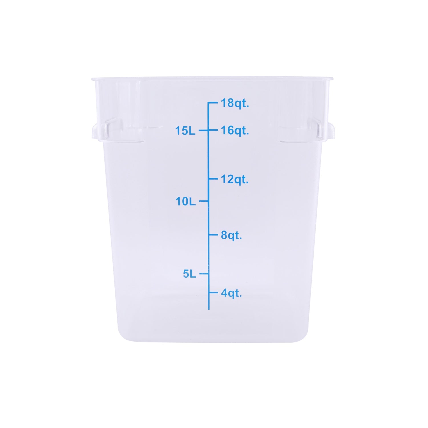 Food Storage Container Square PC Clear 18QT