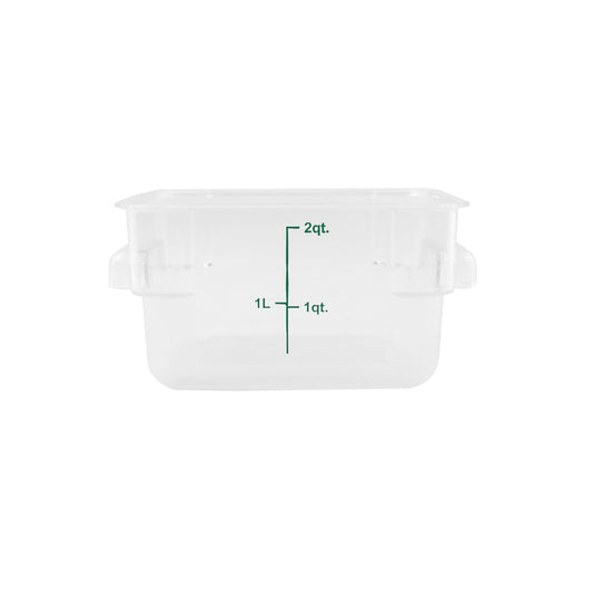 Food Storage Container Square PC Clear 2QT