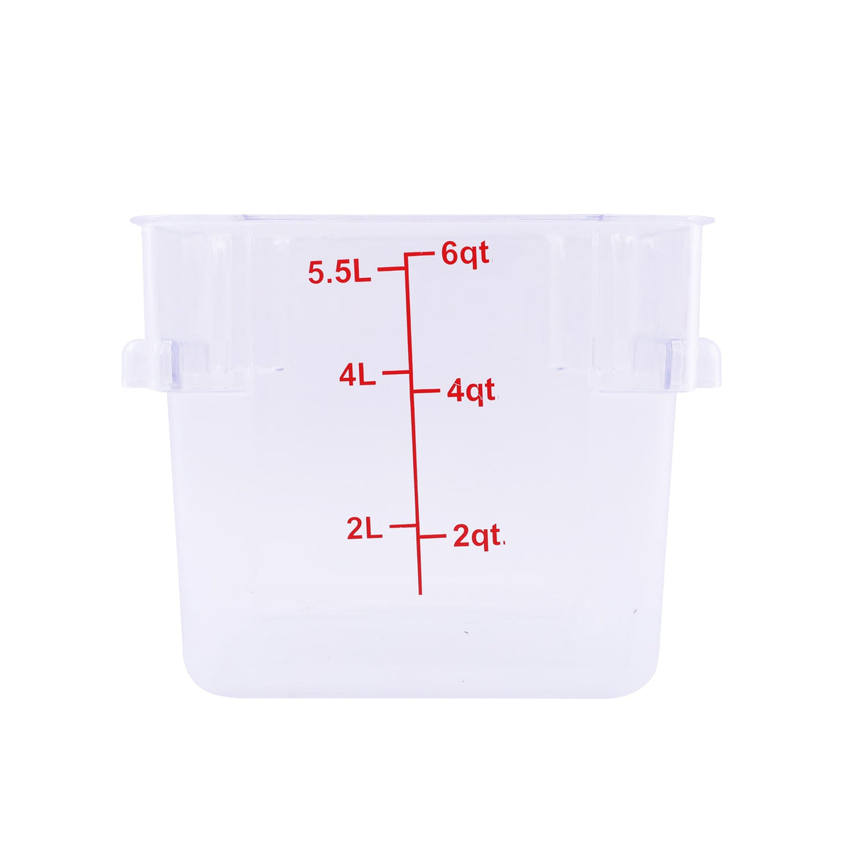 Food Storage Container Square PC Clear 6QT