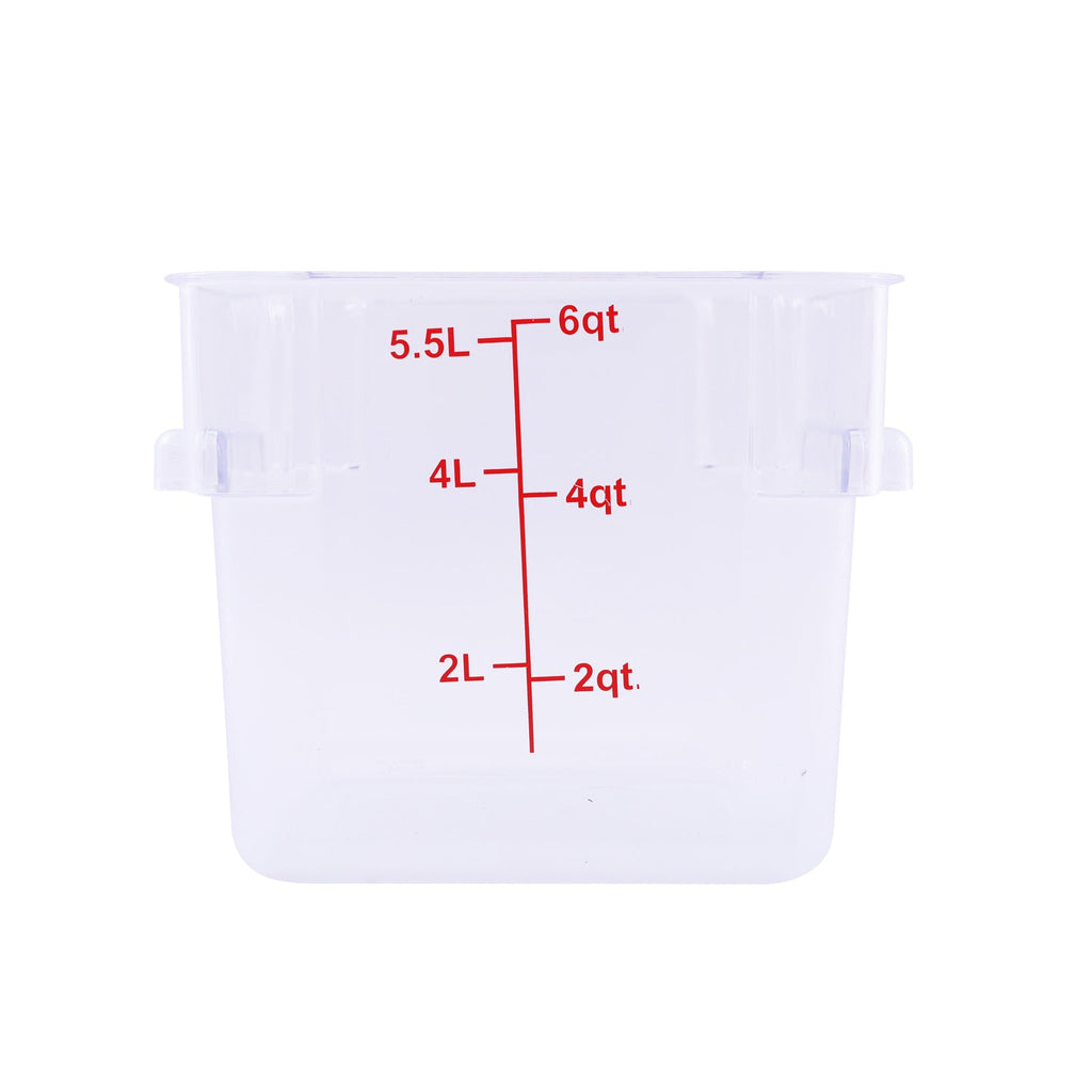 Food Storage Container Square PC Clear 6QT– Chef Mart Restaurant Supply