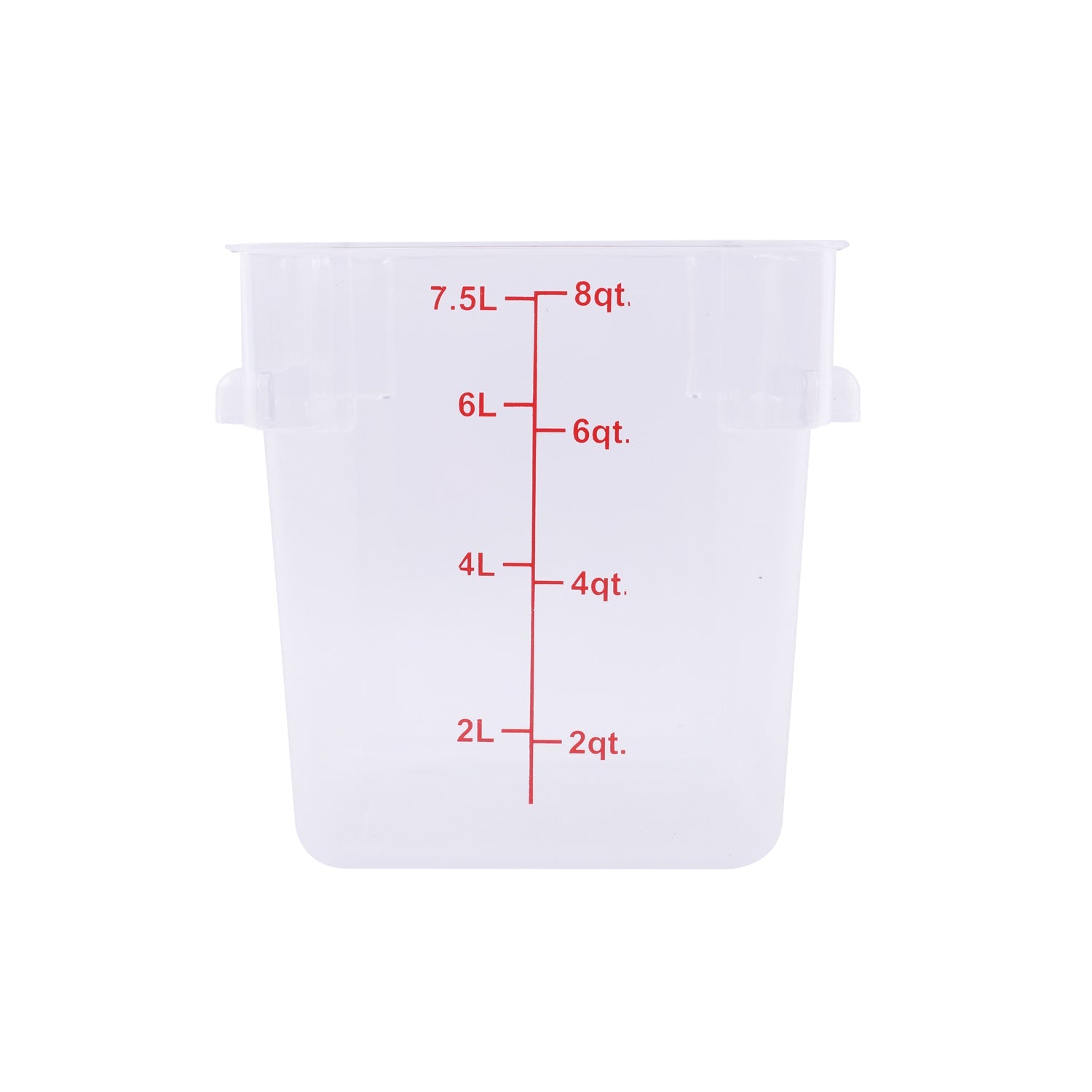 Food Storage Container Square PC Clear 8QT