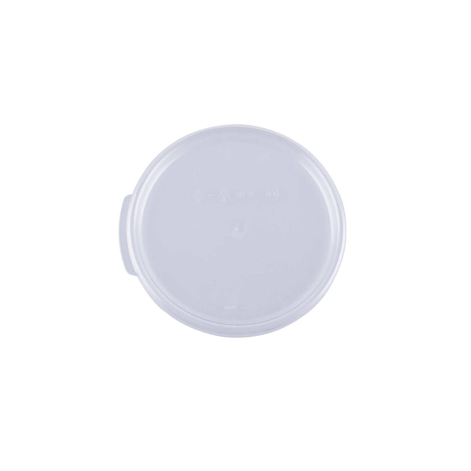 Cover Food Storage Container Round PC Clear for 2QT&4QT