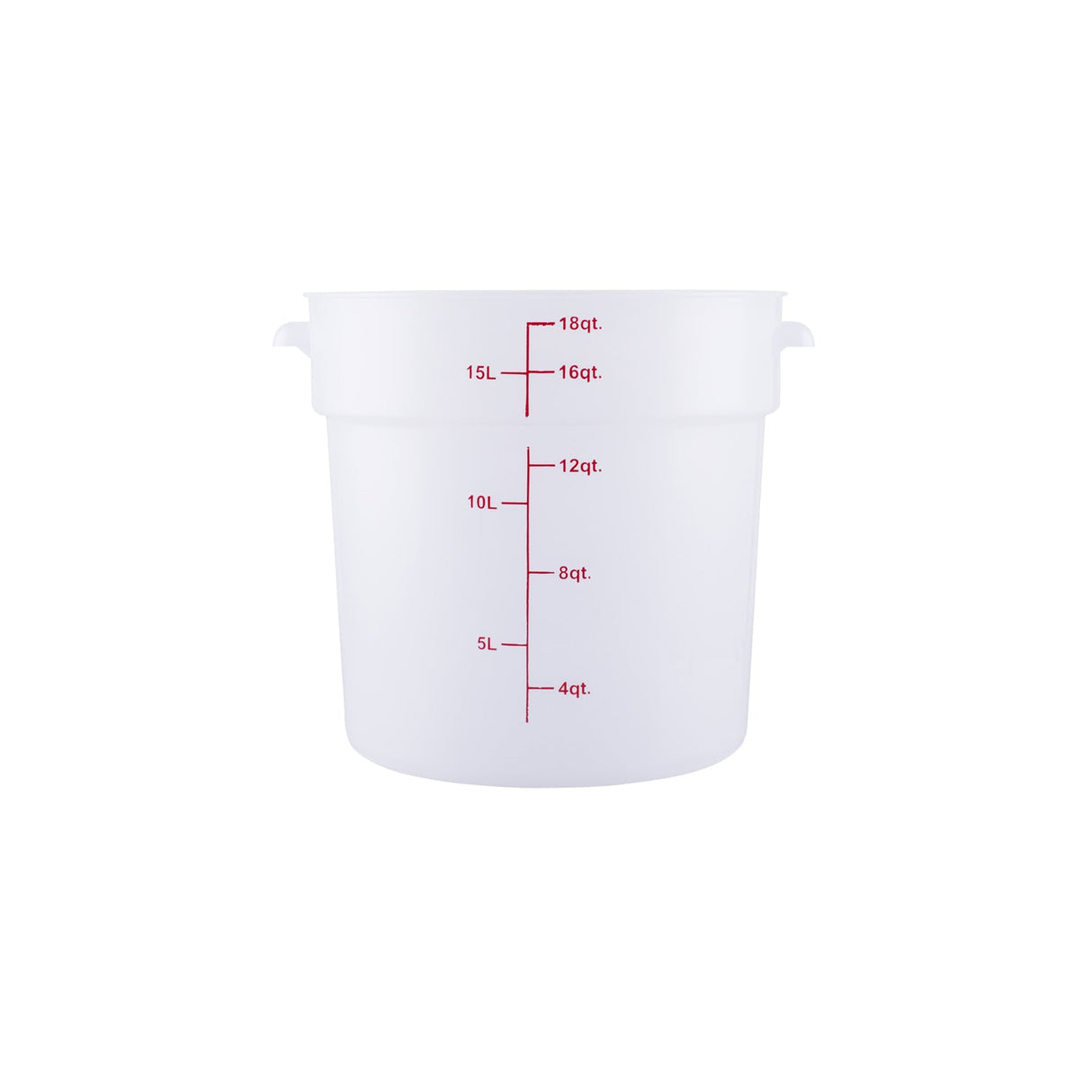 Food Storage CTR. Round PP Trans. 18QT