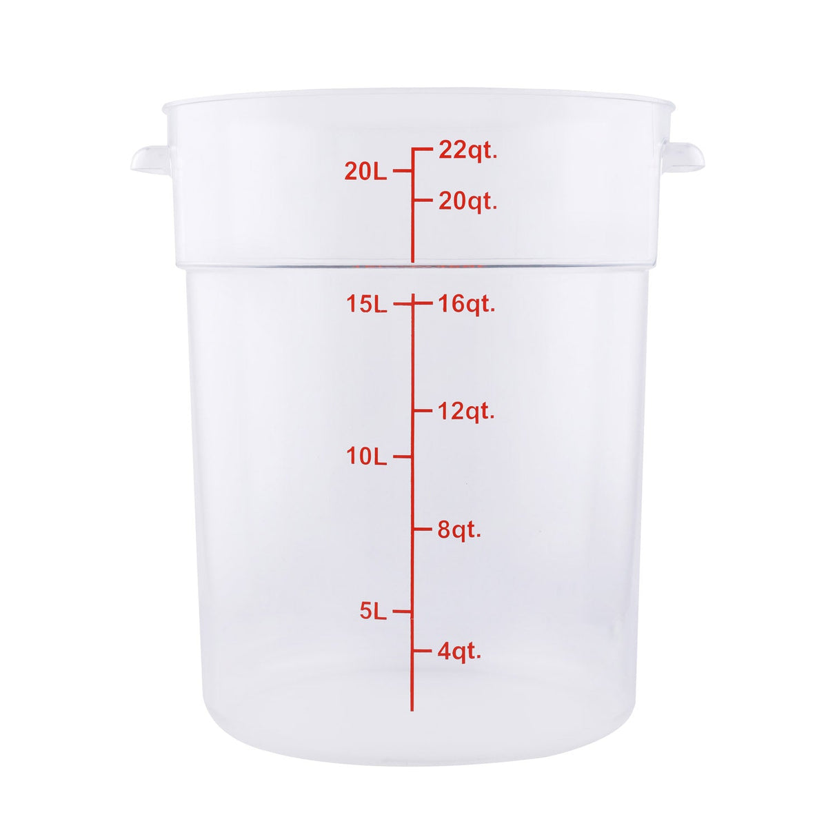 Food Storage CTR. Round PP Trans. 22QT