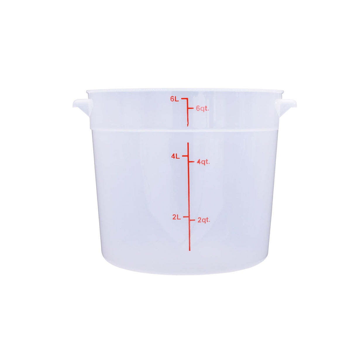 Food Storage CTR. Round PP Trans. 6QT