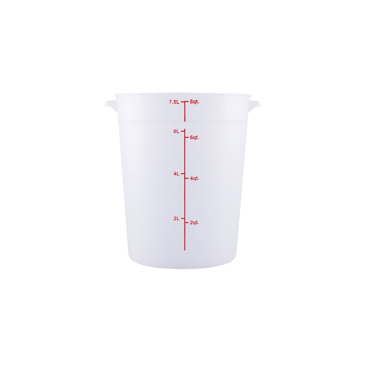 Food Storage CTR. Round PP Trans. 8QT