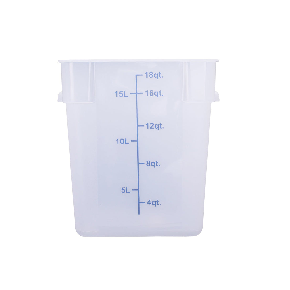 Food Storage CTR. Sq. PP Trans. 18QT