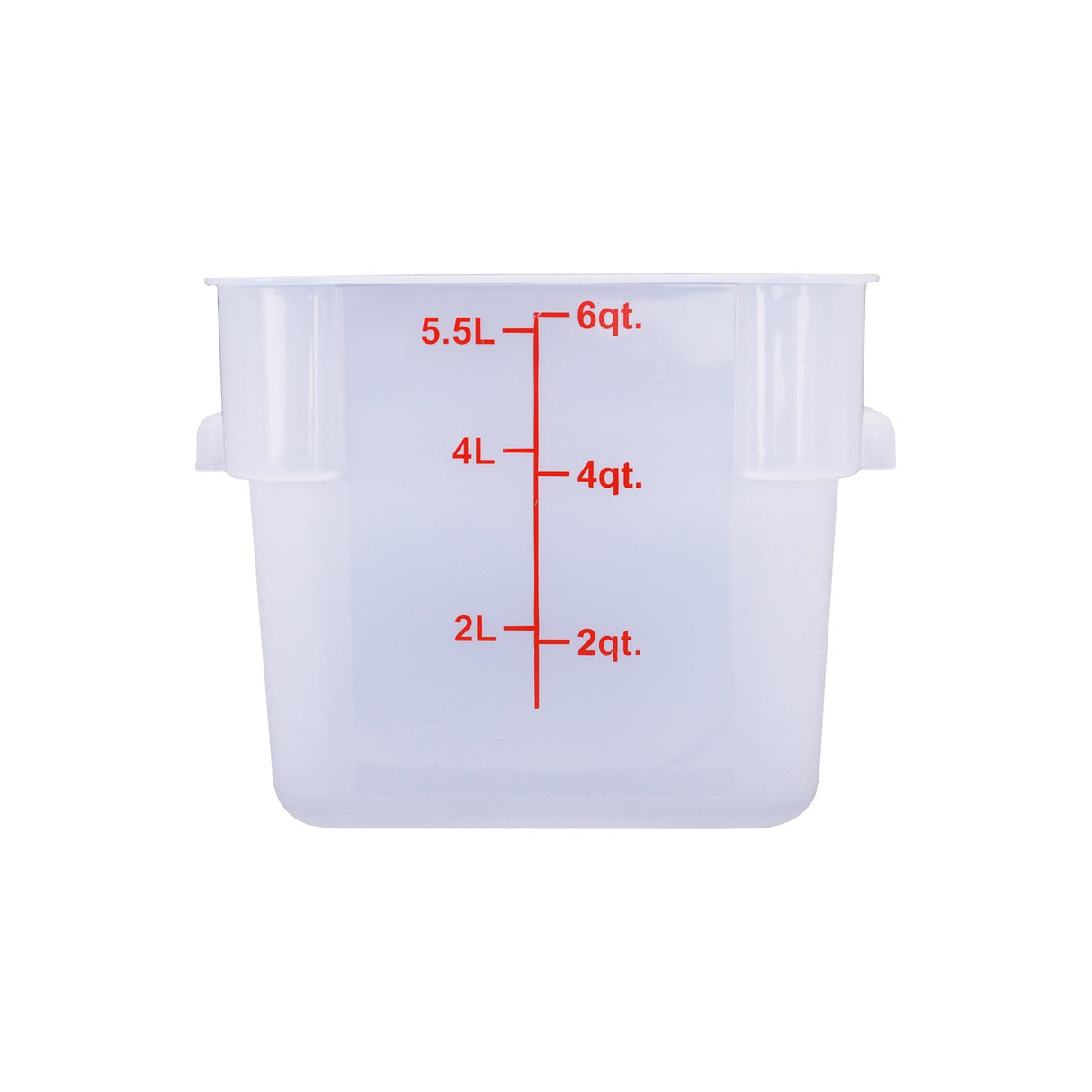 Food Storage CTR. Sq. PP Trans. 6QT